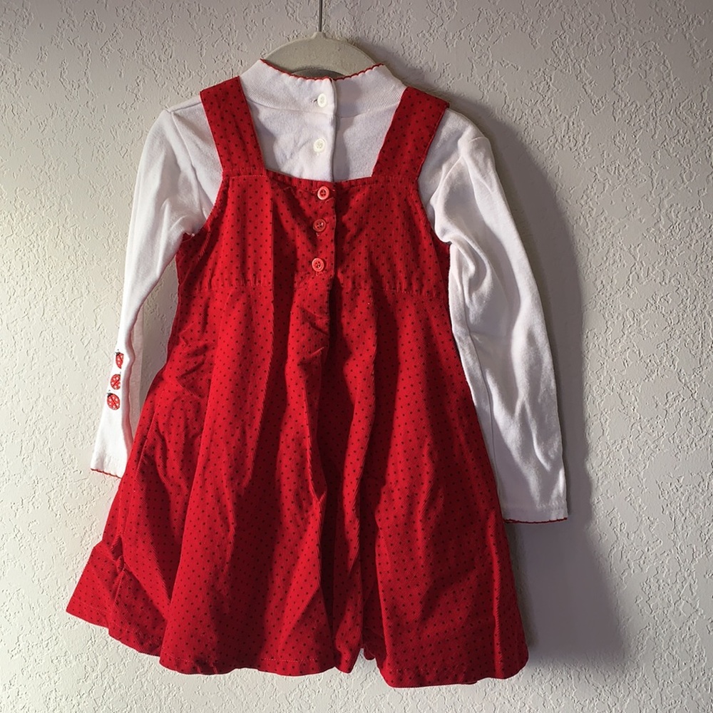 Blueberi boulevard lady bug corduroy Dress - Picture 6 of 8